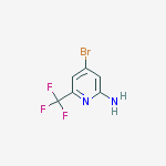 Structure of 4-bromo-6-(trifluoromethyl)pyridin-2-amine