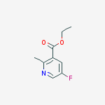 5-Fluoro-2-methylnicotinic acid ethyl ester结构式