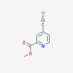Structure of methyl 4-ethynylpyridine-2-carboxylate