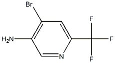 Structure of 4-bromo-6-(trifluoromethyl)pyridin-3-amine