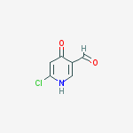 6-Chloro-4-hydroxypyridine-3-carbaldehyde结构式