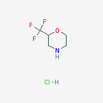 2-(trifluoromethyl)morpholine;hydrochloride结构式