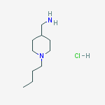 (1-butylpiperidin-4-yl)methanamine;hydrochloride结构式