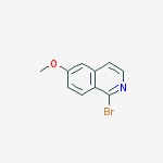 Structure of 1-bromo-6-methoxyisoquinoline