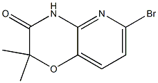 6-BroMo-2,2-diMethyl-2h-pyrido[3,2-b][1,4]oxazin-3(4h)-one结构式