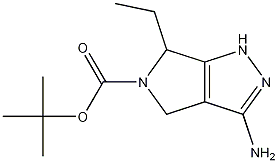 Structure of tert-butyl 3-amino-6-ethyl-4,6-dihydropyrrolo[3,4-c]pyrazole-5(1H)-carboxylate