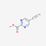 Methyl 5-ethynylpyrimidine-2-carboxylate结构式