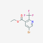 Structure of 5-Bromo-2-(trifluoromethyl)-3-pyridinecarboxylic Acid Ethyl Ester