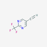 Structure of 5-ethynyl-2-(trifluoromethyl)pyrimidine