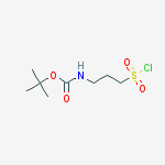 Structure of Tert-butyl N-(3-chlorosulfonylpropyl)carbamate