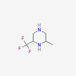 Structure of 2-methyl-6-(trifluoromethyl)piperazine