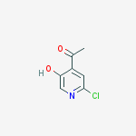 Structure of 1-(2-chloro-5-hydroxypyridin-4-yl)ethanone
