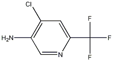 4-氯-6-(三氟甲基)吡啶-3-胺结构式