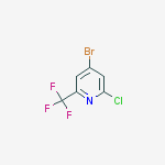 Structure of 4-bromo-2-chloro-6-(trifluoromethyl)pyridine