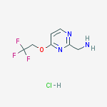 Structure of (4-(2,2,2-Trifluoroethoxy)pyrimidin-2-yl)methanamine hydrochloride