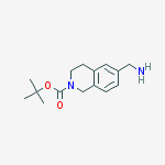 tert-butyl 6-(aminomethyl)-3,4-dihydro-1H-isoquinoline-2-carboxylate结构式