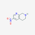 3-nitro-5,6,7,8-tetrahydro-1,7-naphthyridine结构式