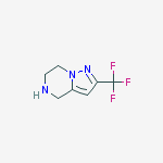 Structure of 2-(trifluoromethyl)-4,5,6,7-tetrahydropyrazolo[1,5-a]pyrazine