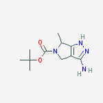Structure of Tert-butyl 3-amino-6-methyl-4,6-dihydro-1h-pyrrolo[3,4-c]pyrazole-5-carboxylate