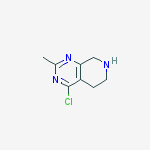 Structure of 4-chloro-2-methyl-5,6,7,8-tetrahydropyrido[3,4-d]pyrimidine