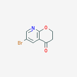6-bromo-2,3-dihydropyrano[2,3-b]pyridin-4-one结构式