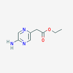 Structure of ethyl 2-(5-aminopyrazin-2-yl)acetate