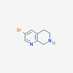 Structure of 3-bromo-5,6,7,8-tetrahydro-1,7-naphthyridine