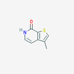 3-methyl-6h-thieno[2,3-c]pyridin-7-one结构式
