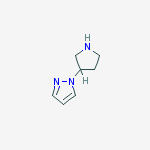 Structure of 1H-Pyrazole, 1-(3-pyrrolidinyl)-