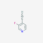 Structure of 4-ethynyl-3-fluoropyridine