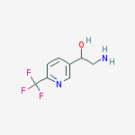 2-amino-1-[6-(trifluoromethyl)pyridin-3-yl]ethanol结构式