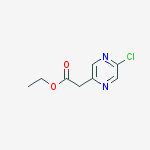 Ethyl 2-(5-chloropyrazin-2-yl)acetate结构式
