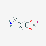 Structure of 1-(2,2-difluoro-1,3-benzodioxol-5-yl)cyclopropan-1-amine