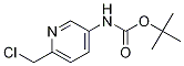 Structure of (6-CHLOROMETHYL-PYRIDIN-3-YL)-CARBAMIC ACID TERT-BUTYL ESTER