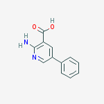 Structure of 2-amino-5-phenylpyridine-3-carboxylic Acid