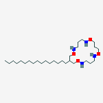 9-hexadecyl-1,7,11,17-tetraoxa-2,6,12,16-tetrazacycloicosane结构式