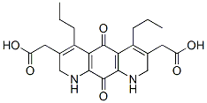 1,2,5,8,9,10-Hexahydro-5,10-dioxo-4,6-dipropylpyrido[3,2-g]quinoline-3,7-diacetic acid结构式