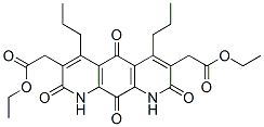 1,2,5,8,9,10-Hexahydro-2,5,8,10-tetraoxo-4,6-dipropylpyrido[3,2-g]quinoline-3,7-diacetic acid diethyl ester结构式