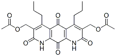 3,7-Bis[(acetyloxy)methyl]-4,6-dipropylpyrido[3,2-g]quinoline-2,5,8,10(1H,9H)-tetrone结构式