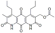 3-[(Acetyloxy)methyl]-7-methyl-4,6-dipropylpyrido[3,2-g]quinoline-2,5,8,10(1H,9H)-tetrone结构式