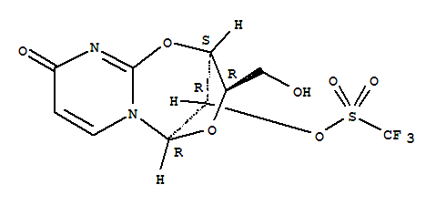Structure of 2-O-triflyl-2,3-anhydroxylosyluracil