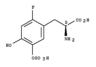 Structure of 3-O-sulfato-6-fluoro-dopa