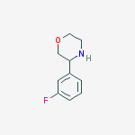 Structure of Morpholine, 3-(3-fluorophenyl)-