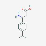 (R)-b-Amino-4-(1-methylethyl)-benzenepropanoic acid结构式