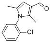 Structure of 1-(2-chlorophenyl)-2,5-dimethyl-1H-pyrrole-3-carbaldehyde(SALTDATA: FREE)