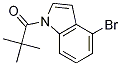 Structure of N-pivaloyl-4-bromoindole