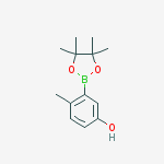 4-methyl-3-(4,4,5,5-tetramethyl-1,3,2-dioxaborolan-2-yl)phenol结构式