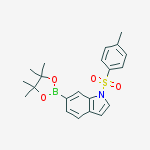 Structure of 1-[(4-METHYLBENZENE)SULFONYL]-6-(TETRAMETHYL-1,3,2-DIOXABOROLAN-2-YL)-1H-INDOLE