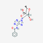 N-[9-[(1r,3s,4r,6r,7s)-7-hydroxy-4-(hydroxymethyl)-3-methyl-2,5-dioxabicyclo[2.2.1]heptan-6-yl]purin-6-yl]benzamide结构式