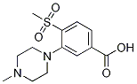 3-(4-甲基-1-哌嗪基)-4-甲砜基苯甲酸结构式